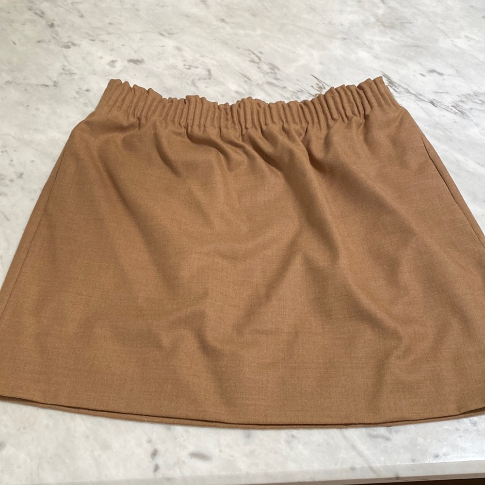 JCrew Camel skirt with pockets